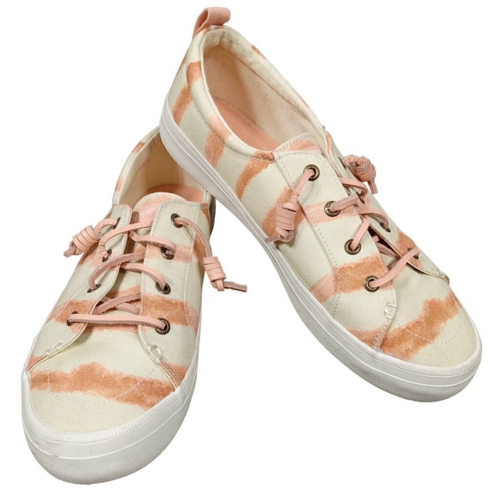 SPERRY Crest Vibe Slip on Sneaker in Rose Tie Dye Sz 10 EUC